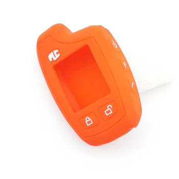 

Popular Silicone Key Fob Case for Russian Version For PLC LCD Remote Control Two Way Car Alarm System Cover