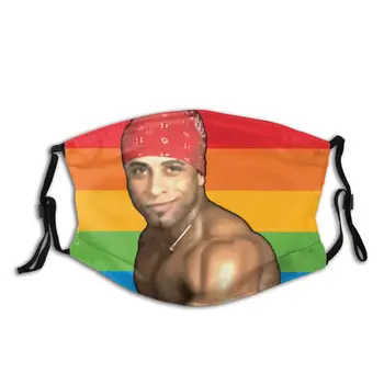 

Anti Haze Dust Protection Cover Ricardo Milos Pride Flag Lgbt Rainbow Mouth Mask With Replaceable Filters Cartoon Respirator