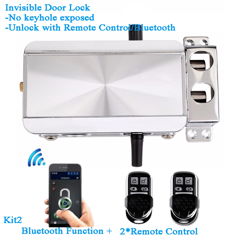  Smart Home Bluetooth Lock Remote Control Wifi ewelink Phon APP Invisible electric door lock Battery - 4000387162318