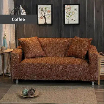 

elastic sofa cough cover fundas chaise longue removable onepiece knit fabric 1~4 seat assemble sofa Solid color autumn winter