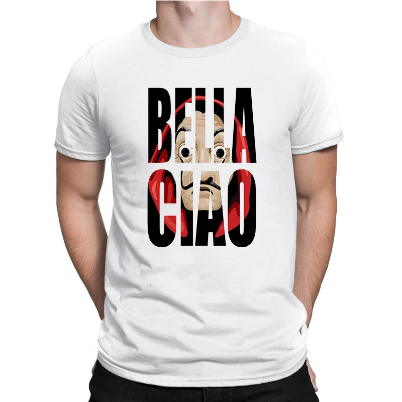 Cotton Tshirts House Paper Money Heist Casa-De-Papel La Short-Sleeve for Boys of Male