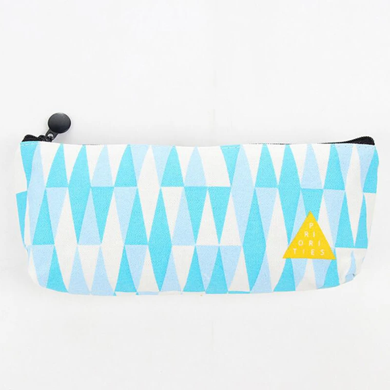 Canvas Large Capacity Pencil Storage Geometry Pencil case Stationery Storage Organizer Case School Supply Home Storage Bag