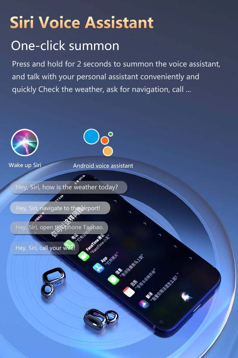 New Wireless A9 TWS Light Digital Display Bluetooth Headset Bluetooth 5 0 In Ear Stereo Earbuds Earphone With Touch Breathing