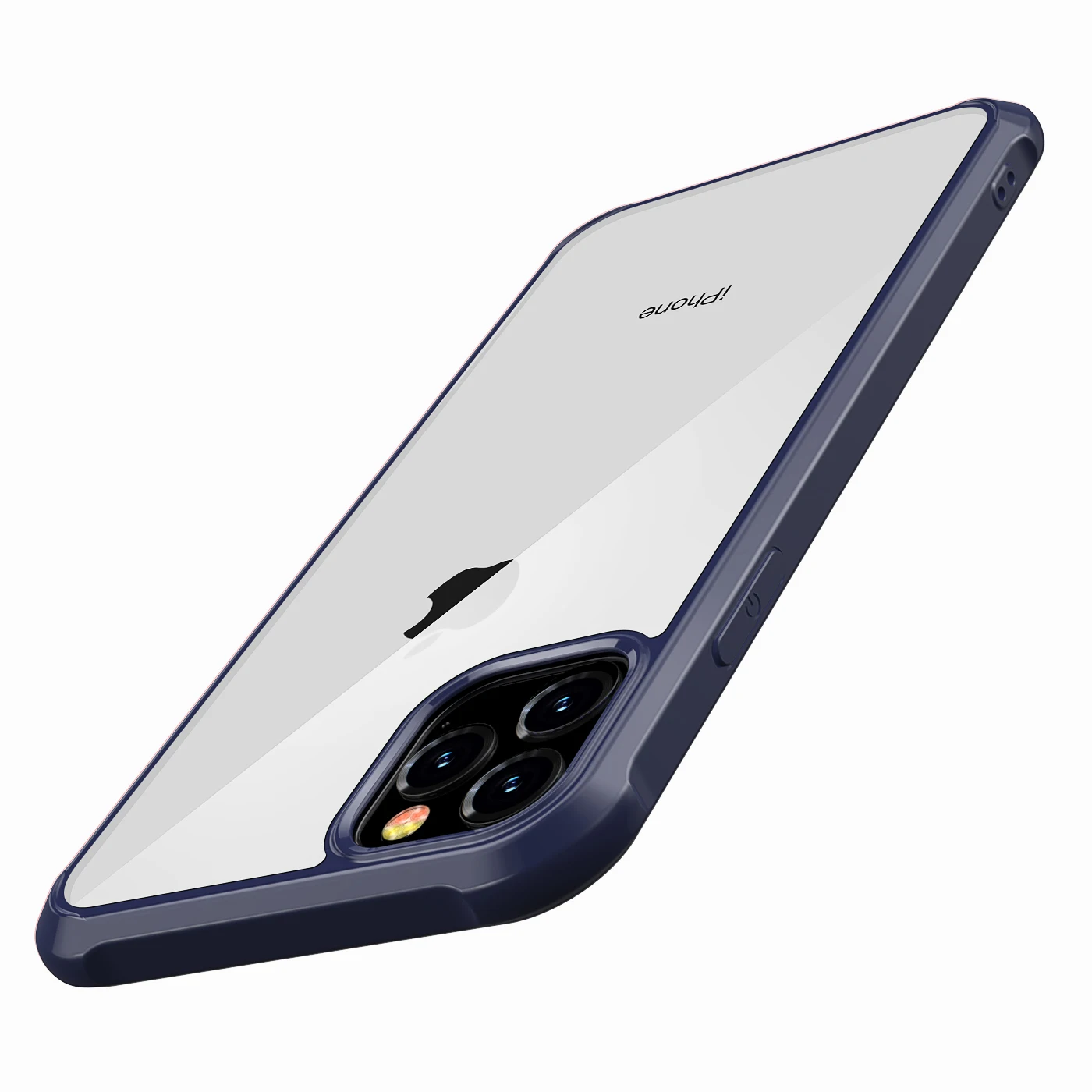 Синий Для нового Apple iPhone 11, для iPhone 11 Pro Max чехол противоударный на 360 градусов прозрачный защитный мягкий ТПУ+ жесткий пластиковый чехол из поликарбоната - Цвет: Синий