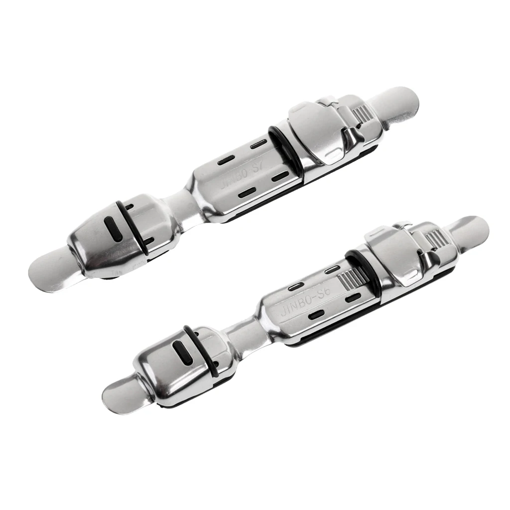 2Pcs Stainless Steel Fishing Reel Seat Deck Fishing Wheel Rod Clip Tackle Resistance to Impact and Corrosion