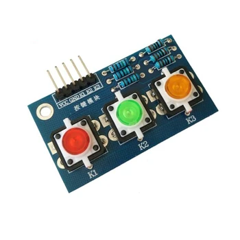 

QC024 Three-position key module / built-in signal light / constant LED light / button switch