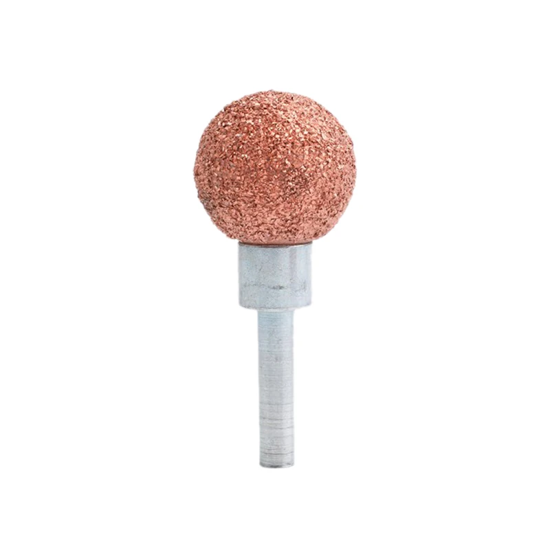 

Car Tire Repair Grinding Head Coarse Grit Buffing Wheel With Linking Rod Tire Repair Tools 25Mm Ball With Round Rod