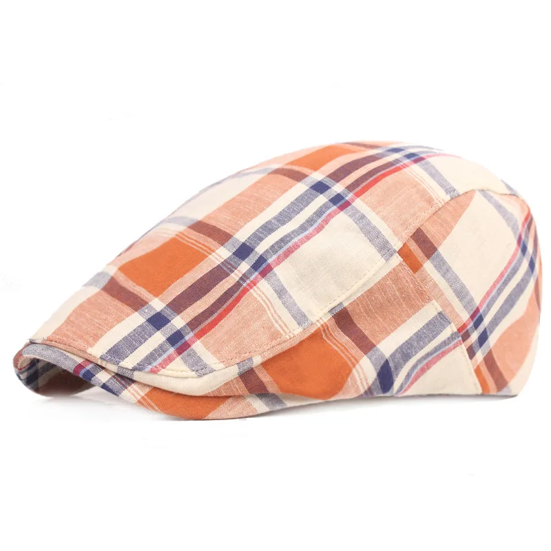 

Wholesale Fashion Plaid Berets Hat Color Newsboy Caps Gatsby Hats Driving Cabbie Cap Peaky Blinder for Men Women Hat