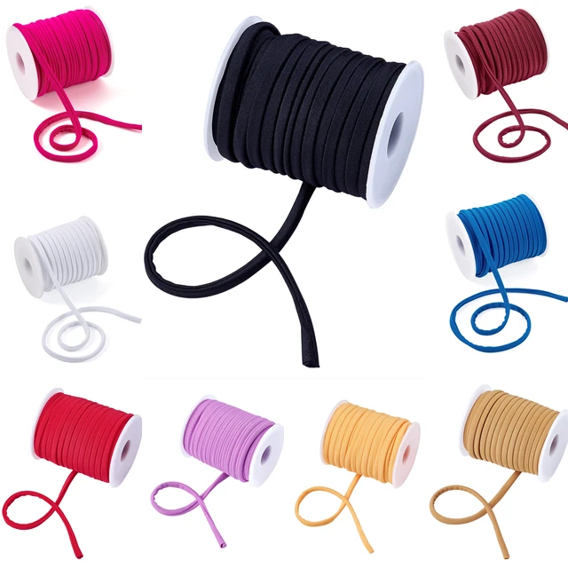 20m/roll 5mm Tiny Nylon Cord String Soft Elastic Thread for