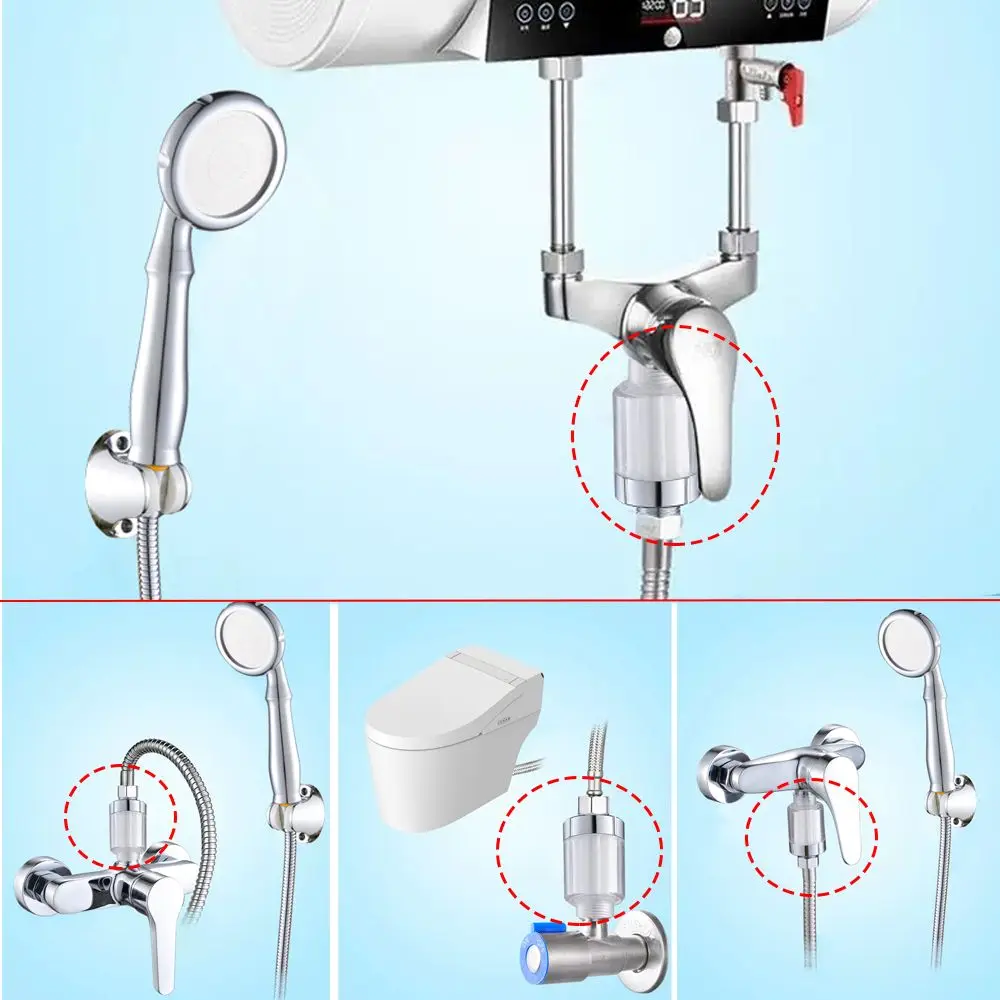 Shower Water Filter Water Purifier Bathroom Faucets Chlorine Removal