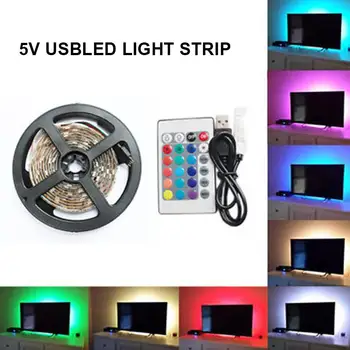 

LED String Light Strip USB 24 Keys Night Lamp TV Party Waterproof Home Lighting LED Strip Multi Color SMD2835 Kitchen Backlight