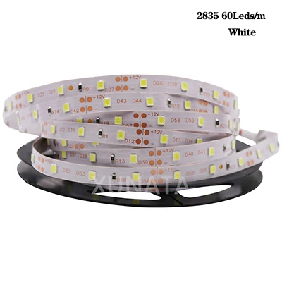 5 м/лот DC12V SMD5050 5054 2835 Светодиодные ленты веревка лента 300 светодиодный 1200 светодиодный Водонепроницаемый гибкий светодиодный лента светильник домашний Декор Светильник - Испускаемый цвет: 2835 60Leds W