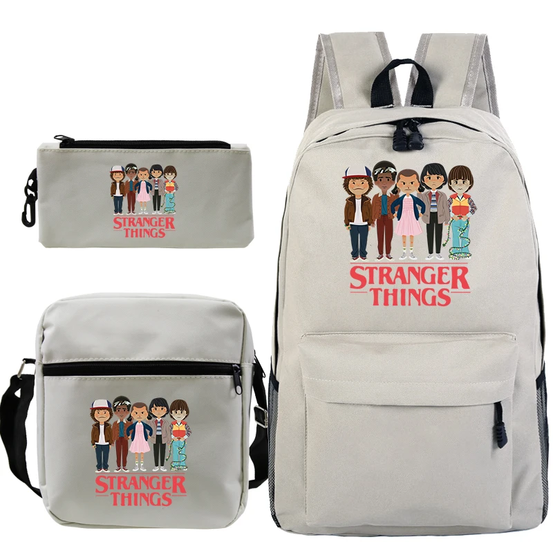 Kpop plecak сумка Mochila для мужчин Sac A Dos странные вещи 3 шт./компл. пенал на плечо школьные сумки для девочек-подростков Bookbag