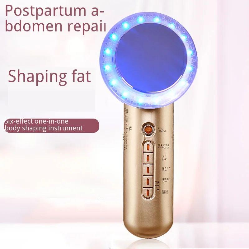  Ultrasonic Ion Beauty Equipment LED Light Skin Rejuvenation TENS Lifting Face Slimming Body Apparat - 4000579020685