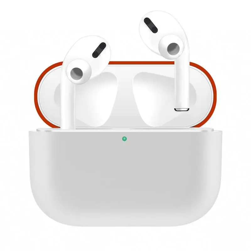 Защитный чехол для AirPods Pro Чехол для AirPods Pro зарядный Чехол [ выпуск] [Видимый передний светодиодный] Мягкий тонкий беспроводной Чехол
