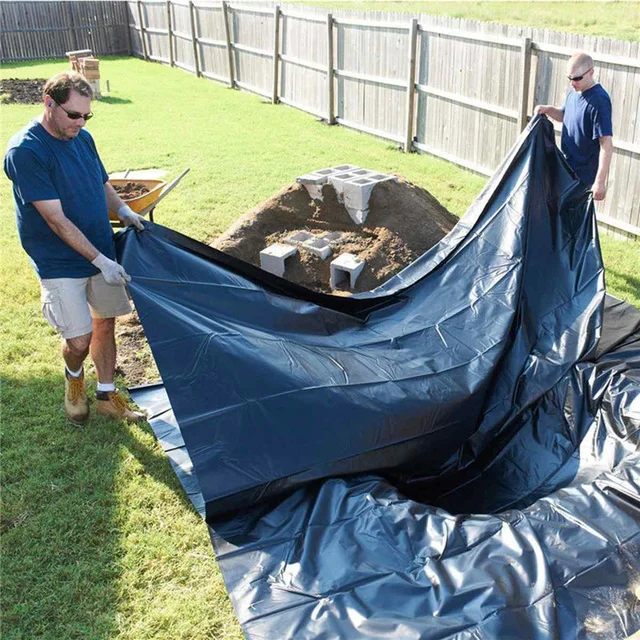 0,25 Mm Vastag 9 Méretű Hdpe Haltavak Béléskert -Medencéi Megerősített Nehéz Tereprendezés Medence Tó Vízálló Vonalálló Ruhával - Image 3