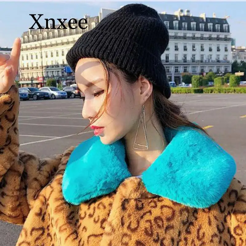 2020 Short Winter Fur Jackets Turn-down Collar Leopard Rex Rabbit Fur Coats Women  Winter Thick Faux Fur Coats And Jackets Coats