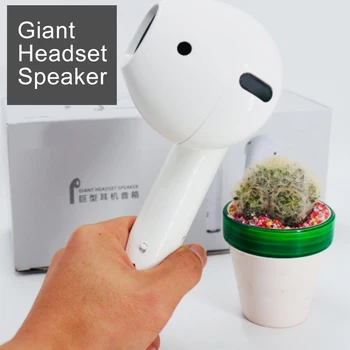 

Giant earphone Mode Speaker Bluetooth Headset Wireless Portable 5W Speaker Stereo Music Loudspeaker FM Radio Playback soundbar