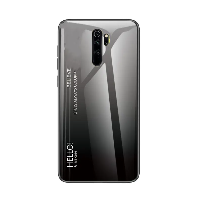 Глянцевый чехол с градиентным стеклом для Xiaomi Redmi Note 8 Pro 8A 8T противоударный защитный чехол для Xiaomi Redmi 8 Note 8Pro Note8 Pro - Цвет: 7