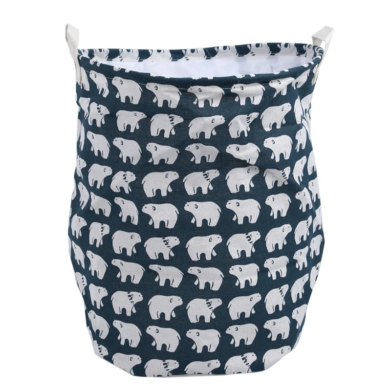 

Kids Baby Clothes Toy Laundry Garage Bag Basket with Handles Sundries Barrel