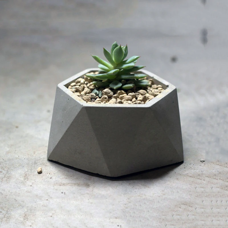 ビッグサイズ六角形植木鉢コンクリートプランター金型 DIY 家の