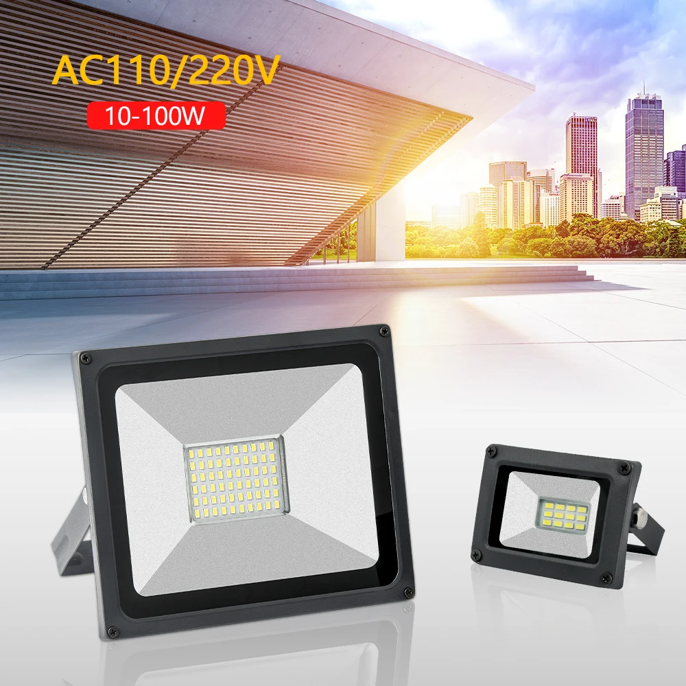 

220V/110V Led Flood Light Outdoor Spotlight Floodlight 30W 50W 100W 10W 20W Wall Lamp Reflector IP65 Outdoor Led Projector