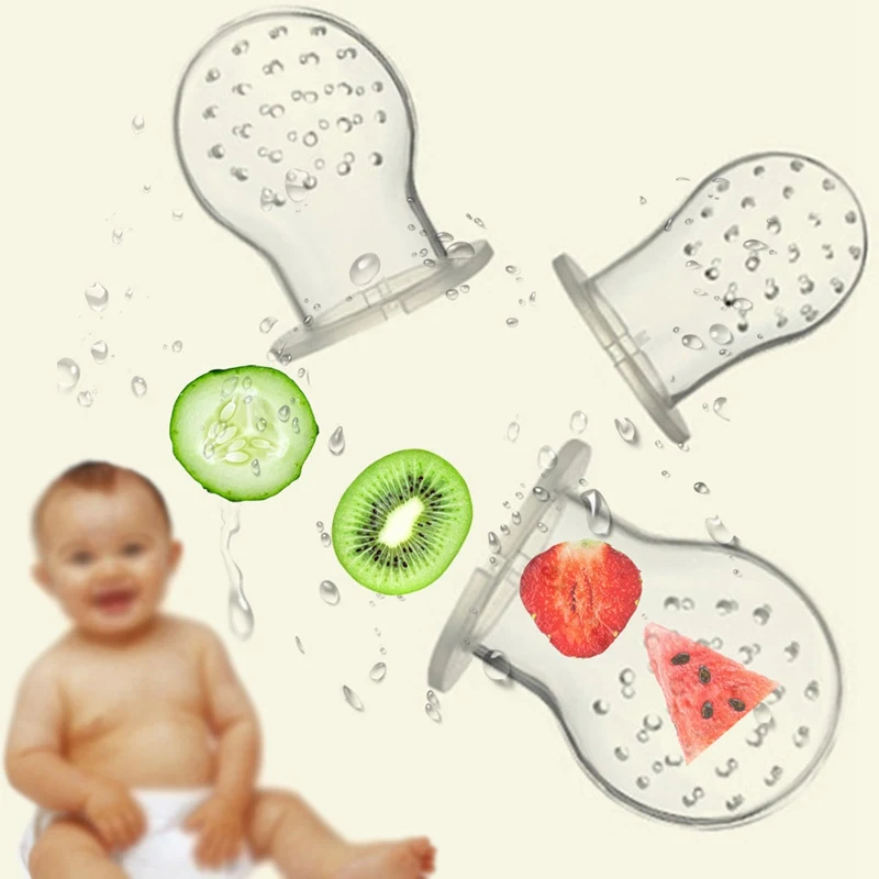 

Infant Pacifiers Baby Pacifier Fresh Food Feeder Feeding Nipple Dummy Fruit Nibbler Soother Bottle Clip Chain