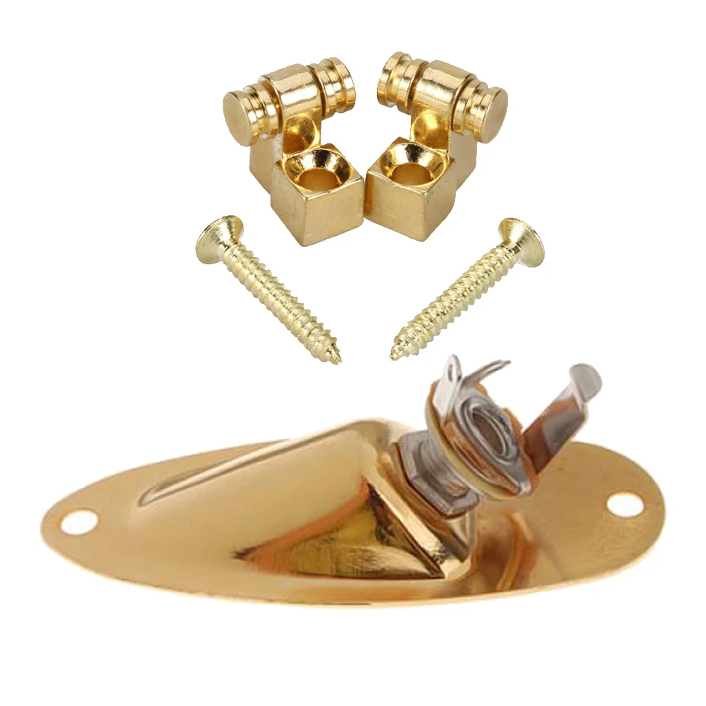 Electric Roller String Trees Retainer With Boat Jack Socket For Guitar Parts