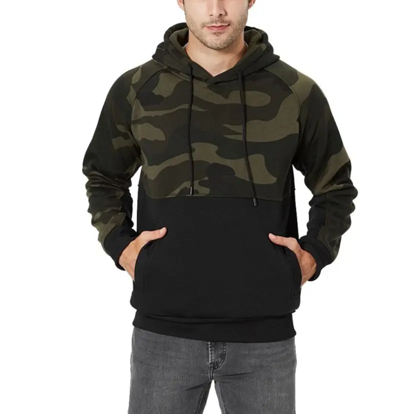Male Cotton Hoodie Hooded Casual Jacket 