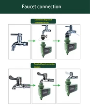  Intelligent LED display water timer irrigation controller mechanical watering outdoor waterproof automatic sprinkler timer 