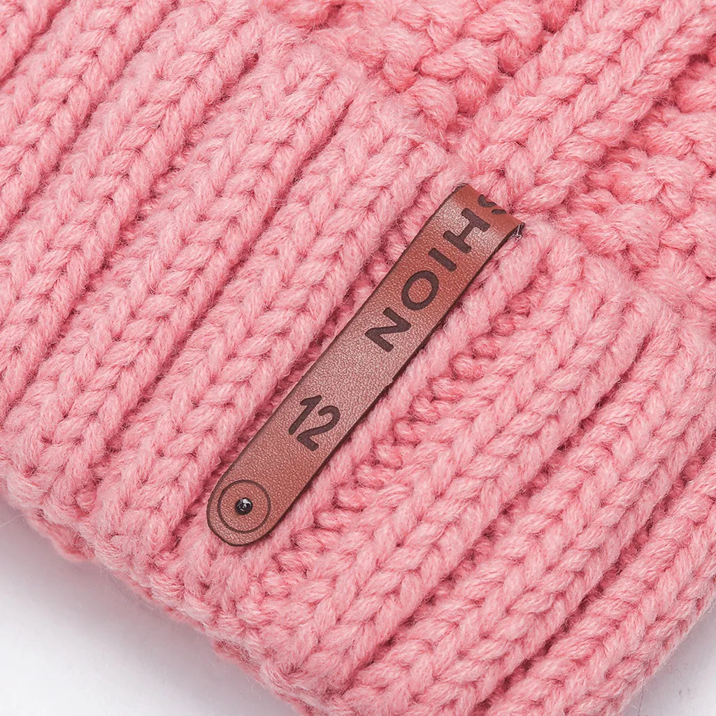 Модная женская теплая шапка muts femme hiver, однотонная утолщенная шерстяная шапка в полоску, вязаная ветрозащитная шапка czapka zimowa, зимняя шапка