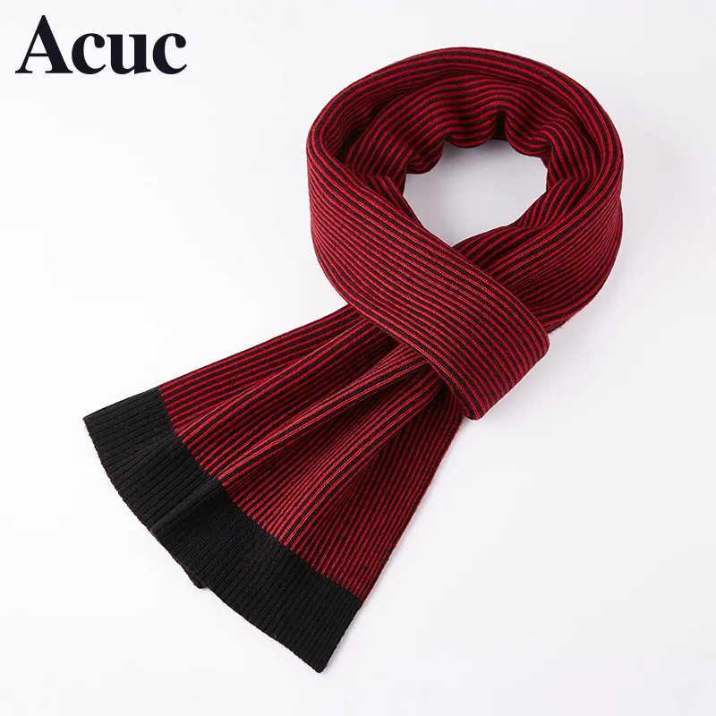 

The new autumn and winter scarves male pure wool scarves men's warm thick Korean wave of men and custom LOGO scarf