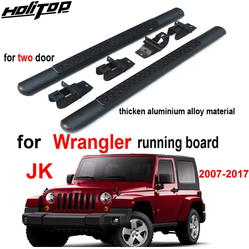 2007-2017 Jeep Wrangler JK 4 Door 3/" Stainless Steel Side Step Nerf Bars