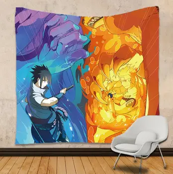 

Anime One Piece Character Naruto cartoon Blanket Tapestry 3D Printed Tapestrying Rectangular Home Decor Wall Hanging style-3