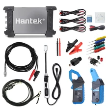 Hantek 6254be osciloscópio diagnóstico digital automotivo usb pc 1gsa/s 250mhz 4ch osciloscópio, equipado com ht25cop/cc65/cc650