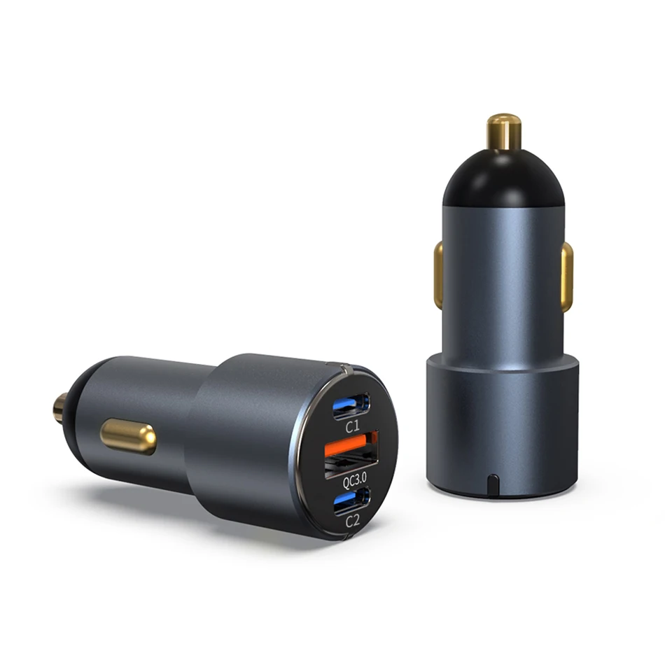 65 watt charger phone URVNS USB C Car Charger 3-Port 66W PD3.0/PPS QC3.0 AFC Fast Charging for iPhone 13/12/11 iPad Samsung S21/S20 note20/10 Xiaomi usb car charge