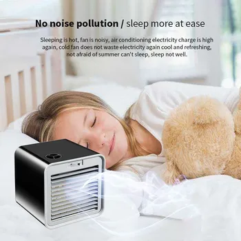 

New Convenient Mini Portable Air Conditioner Humidifier Air Cooler Space Easy Cool Purifies Big Wind Fan for Home Office Desk