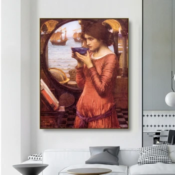 

Cassisy Canvas Art Oil Painting《Destiny》John William Waterhouse Poster Picture Wall Decor Modern Home Decoration For Living room