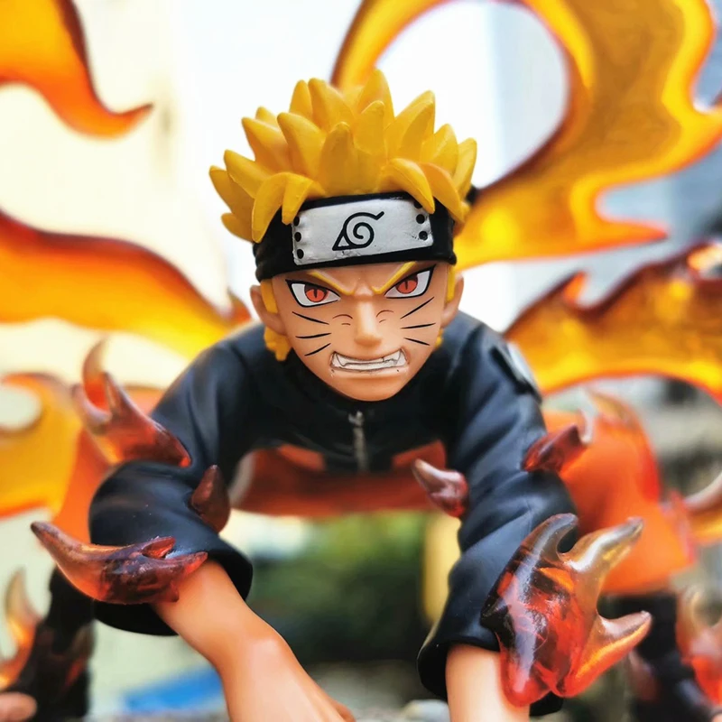 Anime figure Naruto Action Figure Model PVC GK Eight door escaping Might Guy Konoha no Kedakaki Aoi Moju Collectible Toys 30cm