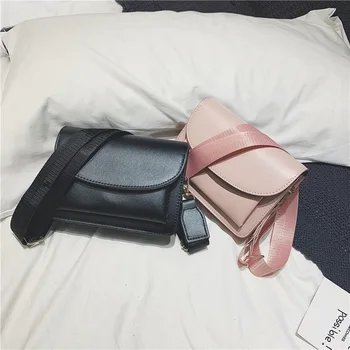 

Bag Women's Winter Retro Simple Korean-Style One-Shoulder Messenger Bag All-match Small Square Bag Solid