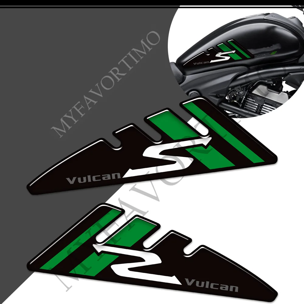 2018 2019 2020 2021 Adesivi Moto 3D Decalcomania Kit Olio Combustibile Protezione Ginocchio Pad Serbatoio Per Kawasaki Vulcan S Vulcan-S 650 Vn650