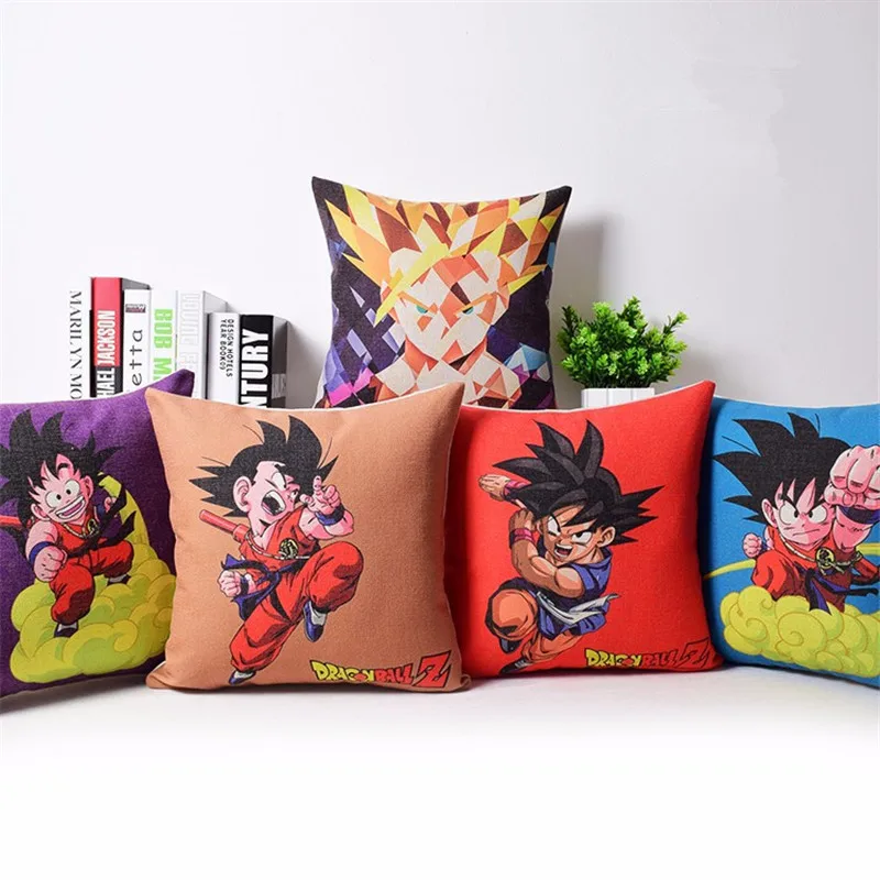 

Cartoon Monkey Printed Cushion Cover Japanese Anime Dragon Ball Home Decorative Sofa Coffee Car Chair Throw Pillow Case Almofada