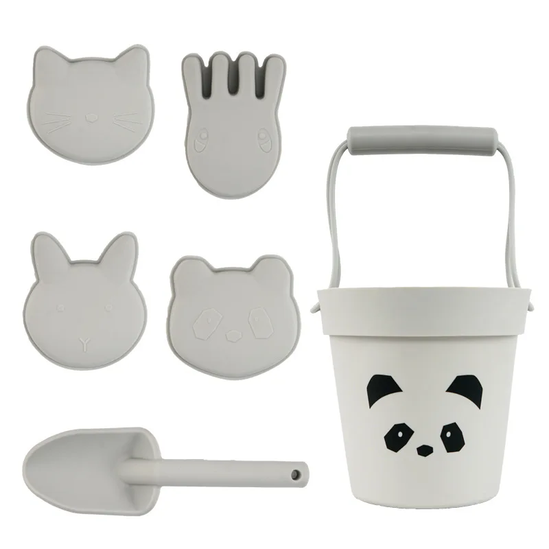 Silicone Children Beach Toys 6 Pieces Kit Baby Summer Digging Sand Tool with Shovel Molds Water Game Play Outdoor Toy Set 6 Silicone Children Beach Toys 6 Pieces Kit Baby Summer Digging Sand Tool with Shovel Molds Water Game Play Outdoor Toy Set 6