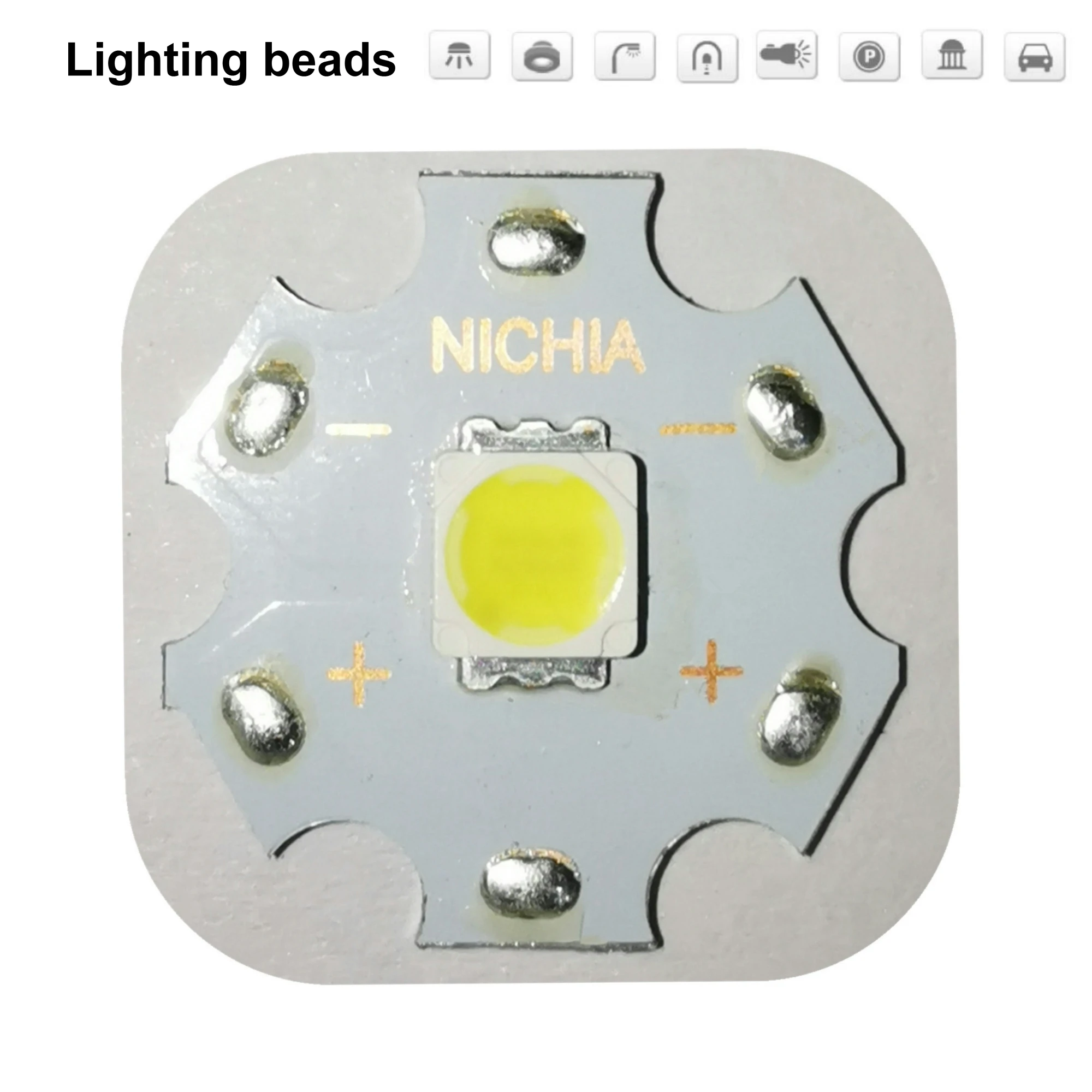 10 шт. NICHIA Cree MKR MK-R светодиодный 5060 излучатель 3 Вт 3 в теплый белый мигающий светильник фонарь светодиодный диодный чип светильник 280лм на 20 мм медной печатной плате
