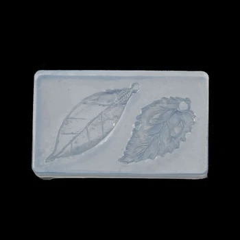 

DIY Leaves Pendant Silicone Resin Casting Molds Jewelry Making Tools Art Crafts