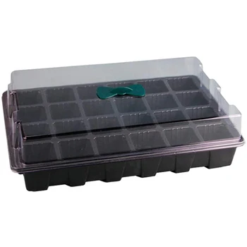 

1PCS Seedling Starter Trays with e 24 Cells for Gardening Bonsai Seedling Plant Grow Starting Germination Kit Black