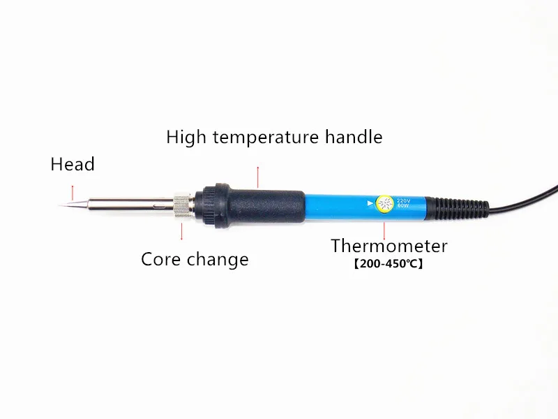 60 Вт Электрический паяльник с регулируемой температурой сварочные ремонтные инструменты Паяльник Мини ручка термокарандаш ручные инструменты