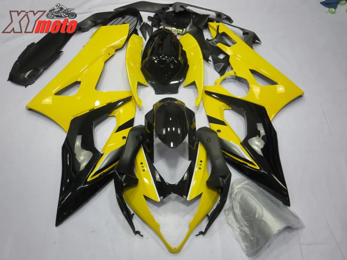 

Motorcycle Fairing Kit For Suzuki GSXR1000 K5 K6 05 06 Injection ABS Fairings GSXR 1000 K5 2005 2006 Yellow and Black Bodyworks