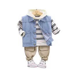 Vêtements de printemps et d'automne pour bébés garçons et filles, gilet à capuche et pantalon de dessin animé, vêtements de sport pour enfants en bas âge, nouvelle collection 