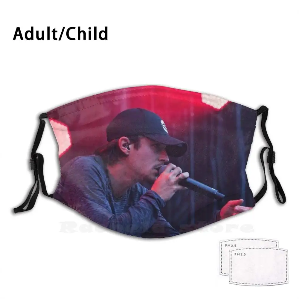 

Nekfeu Concert Funny Print Reusable Filter Face Mask Nekfeu Rap Rapper Fr France Star Music Fan Art